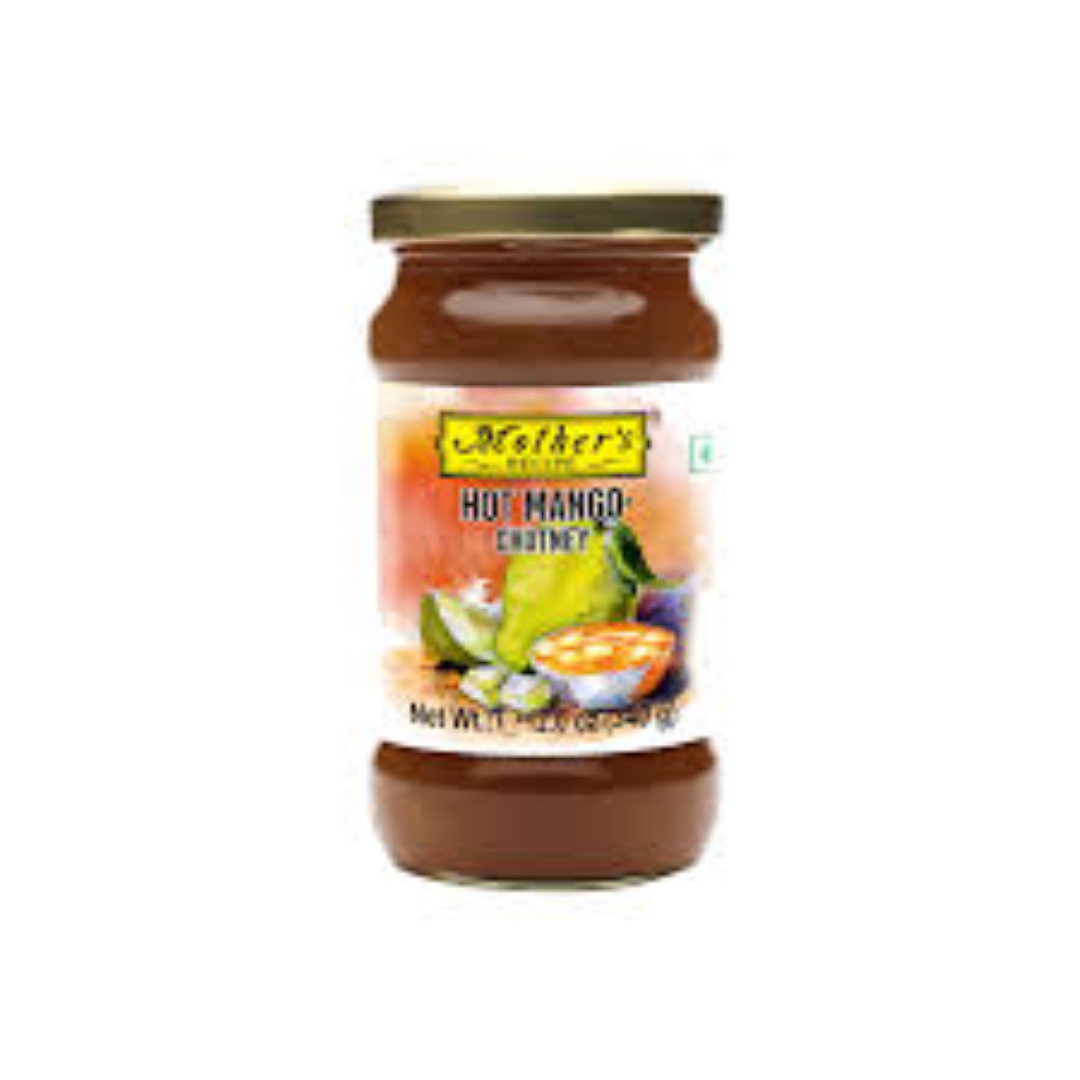 MOTHERS RECIPE HOT MANGO CHUTNEY 340G